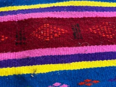 Blue-Pink-Yellow Acrylic Carpet