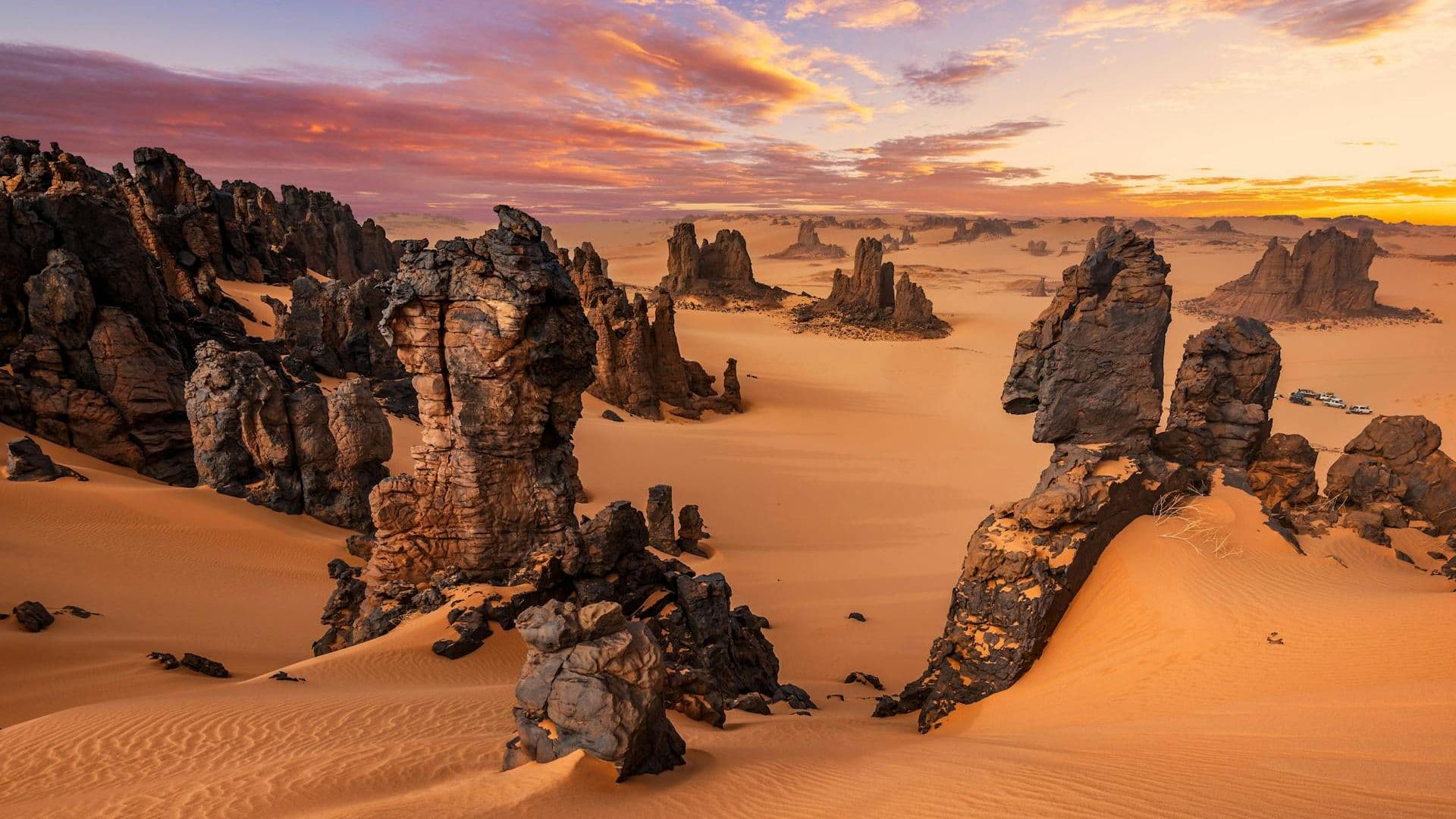 Coucher de soleil sur Tamanrasset