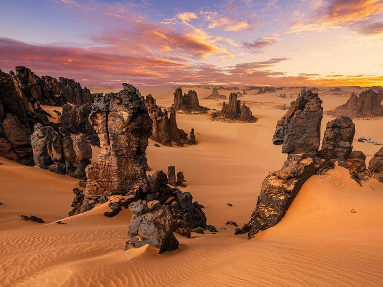 Coucher de soleil sur Tamanrasset